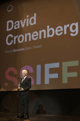 David Cronenberg bei der Verleihung des Donostia Awards für sein Lebenswerk auf dem 70. Internationalen Filmfestival San Sebastian Festival Internacional de Cine de San Sebastian im Theater Victoria Eugenia. San Sebastian, 22.09.2022