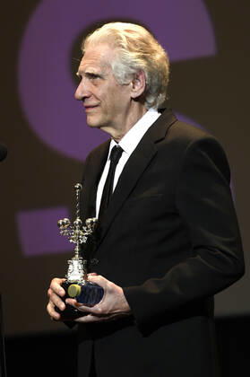 David Cronenberg bei der Verleihung des Donostia Awards für sein Lebenswerk auf dem 70. Internationalen Filmfestival San Sebastian Festival Internacional de Cine de San Sebastian im Theater Victoria Eugenia. San Sebastian, 22.09.2022