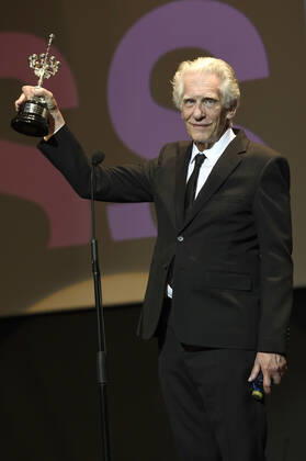 David Cronenberg bei der Verleihung des Donostia Awards für sein Lebenswerk auf dem 70. Internationalen Filmfestival San Sebastian Festival Internacional de Cine de San Sebastian im Theater Victoria Eugenia. San Sebastian, 22.09.2022