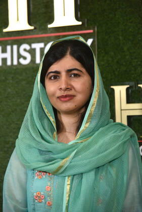 WASHINGTON, DC - SEPTEMBER 24: Malala Yousafzai at HISTORYTalks 2022: Your Place in History at DAR Constitution Hall in Washington, DC on September 24, 2022. Copyright: xPatsyxLynchx