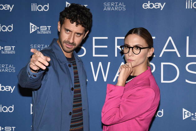 Db Milan 25 09 2022 red carpet ˜Serial Award™ photo Daniele Buffa Image in photo Edoardo Ferrario Aurora Leone