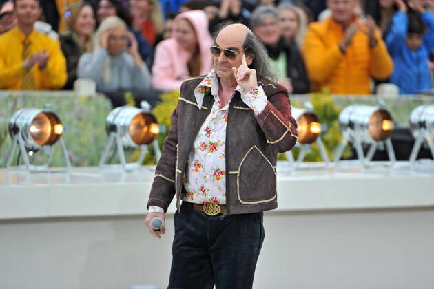 Entertainment Themen der Woche KW38 Entertainment Bilder des Tages ZDF - Fernsehgarten. Sänger Guildo Horn während der ZDF - Unterhaltungsshow Fernsehgarten am 25.09.2022 in Mainz. 20220925MWI43089