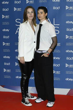 foto IPP Mario Romano Milano 25 9 2019 red carpet Serial Awards 2022 nella foto Stacey Woodfield e Charlie Moon (Elena Valicce) Italy Photo Press - World Copyright -SERIAL AWARD-