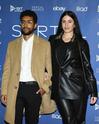foto IPP Mario Romano Milano 25 9 2019 red carpet Serial Awards 2022 nella foto Raissa Russi e Mohamed Ismail Bayed (Raissa e Momo) Italy Photo Press - World Copyright -SERIAL AWARD-