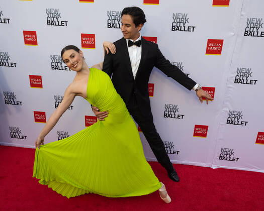 Ekatarina Semenova and Fern Clausius arrive on the red carpet at the New York City Ballet 2022 Fall Fashion Gala at the David H. Koch Theater in New York City on Wednesday, September 28th, 2022. 1 NYP20220928511 GabrielexHoltermann