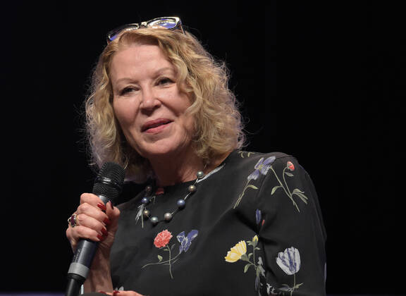 Bonn Bonn, Germany. 20th Oct 2017. Leslie Easterbrook (* 1949), US actress, talking about her experiences during a panel at Fear Con, a horror fan convention taking place in the Maritim Hotel Bonn between October 20-22nd, 2017. Copyright: xZoonar.com MarkusxWissmannx zoonar_12810306