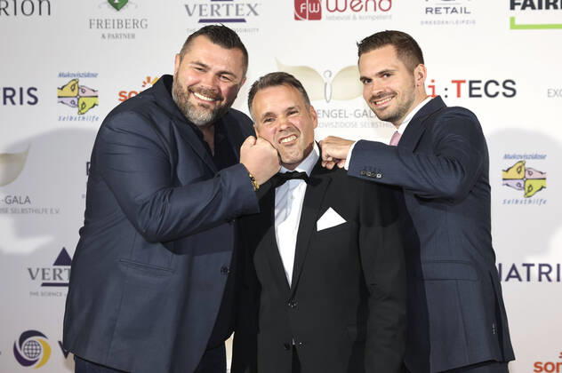 Bilder des Jahres 2022, Entertainment 10 Oktober Entertainment Themen der Woche KW39 Alexander Petkovic, Daniel Kemp und Gast bei der 10. Schutzengel-Gala zugunsten des Mukoviszidose Selbsthilfe e.V. im Haus Leipzig. Leipzig, 01.10.2022