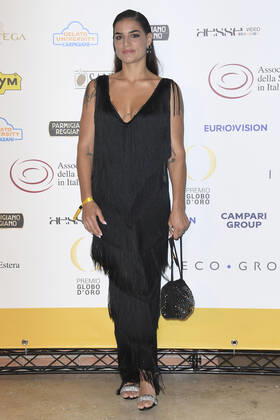 October 4, 2022, Rome, Italy: Lina Siciliano attends at the red carpet of the Globo d oro award 2022 at the Auditorium Parco Della Musica. Rome Italy - ZUMAs197 20221004_zaa_s197_381 Copyright: xCartellixMariox