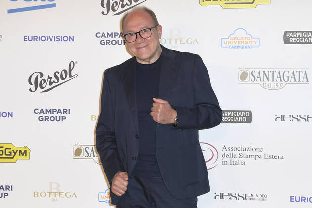 October 4, 2022, Rome, Italy: Carlo Verdone attends at the red carpet of the Globo d oro award 2022 at the Auditorium Parco Della Musica. Rome Italy - ZUMAs197 20221004_zaa_s197_405 Copyright: xCartellixMariox