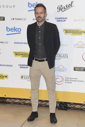 October 4, 2022, Rome, Italy: Simone Godano attends at the red carpet of the Globo d oro award 2022 at the Auditorium Parco Della Musica. Rome Italy - ZUMAs197 20221004_zaa_s197_420 Copyright: xCartellixMariox