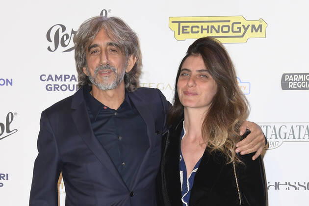 October 4, 2022, Rome, Italy: Sergio Rubini (left) and Carla Cavalluzzi (right) attend at the red carpet of the Globo d oro award 2022 at the Auditorium Parco Della Musica. Rome Italy - ZUMAs197 20221004_zaa_s197_452 Copyright: xCartellixMariox