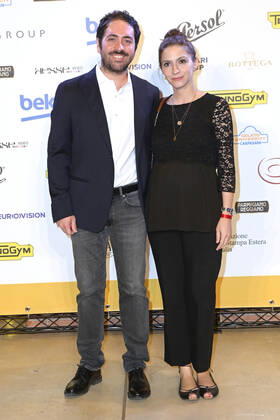 Matteo Rovere und Giulia Steigerwalt bei der 62. Verleihung des Globo d Oro 2022 im Auditorium Parco della Musica. Rom, 04.10.2022