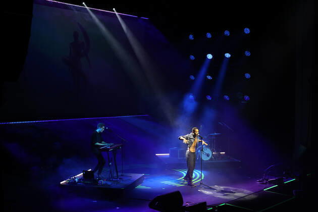 04.10.2022, Berlin - Deutschland. Preis für Popkultur, Event im Admiralspalast. Lie Ning spielt aus seinem Repertoire.