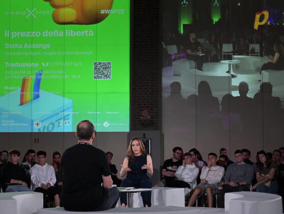 Milan, Italy Wired Next Fest 2022 Fabbrica del Vapore guest Stella Assange wife of the founder of WikiLeaks on the theme The Future of Democracy In the picture: Stella Assange  Copyright: xNickxZonnax xipa-agency.netx xNickxZonnax