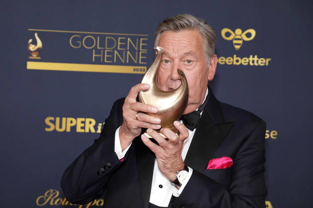 Preisträger Roland Kaiser bei der Verleihung Die Goldene Henne am 7.10.2022 in Leipzig Die Goldene Henne 2022 Verleihung in Leipzig - Preisträger Gewinner