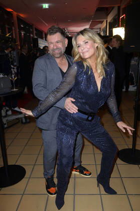 Peter Plate und Kim Fisher bei der 28. Verleihung der Goldenen Henne 2022 im Studio 3 der Media City des MDR. Berlin, 07.10.2022