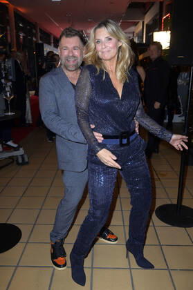 Peter Plate und Kim Fisher bei der 28. Verleihung der Goldenen Henne 2022 im Studio 3 der Media City des MDR. Berlin, 07.10.2022
