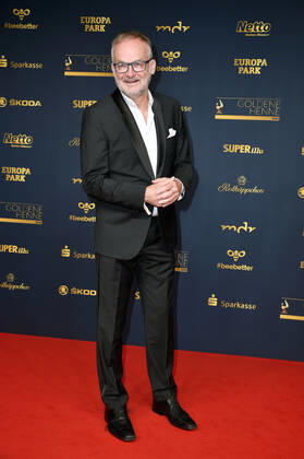 Frank Plasberg bei der 28. Verleihung der Goldenen Henne 2022 im Studio 3 der Media City des MDR. Berlin, 07.10.2022