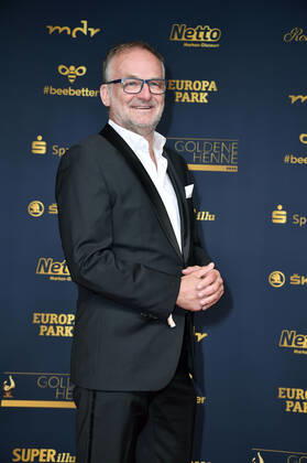 Frank Plasberg bei der 28. Verleihung der Goldenen Henne 2022 im Studio 3 der Media City des MDR. Berlin, 07.10.2022