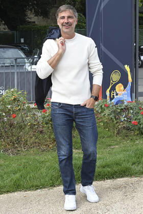 October 8, 2022, Rome, Italy: Beppe Convertini attends the Tennis & Friends event for prevention days organized in collaboration with the Gemelli Polyclinic at Foro Italico. Rome Italy - ZUMAs197 20221008_zaa_s197_162 Copyright: xMarioxCartellix