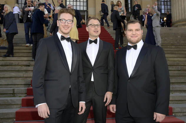 Trio 21Meter60 bei der Verleihung des Opus Klassik 2022 im Konzerthaus am Gendarmenmarkt. Berlin, 09.10.2022