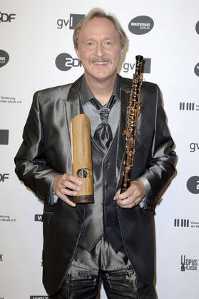 Albrecht Mayer bei der Verleihung des Opus Klassik 2022 im Konzerthaus am Gendarmenmarkt. Berlin, 09.10.2022