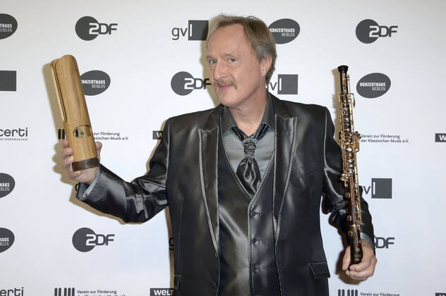 Albrecht Mayer bei der Verleihung des Opus Klassik 2022 im Konzerthaus am Gendarmenmarkt. Berlin, 09.10.2022