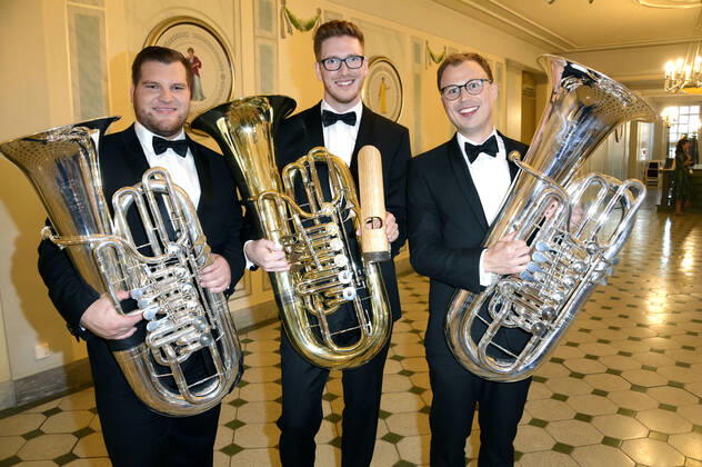 Trio 21Meter60 bei der Verleihung des Opus Klassik 2022 im Konzerthaus am Gendarmenmarkt. Berlin, 09.10.2022