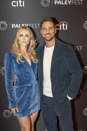 October 11, 2022, New York, United States: Melissa Roxburgh and J.R. Ramirez attend the Manifest season 4 screening during 2022 PaleyFest NY at Paley Museum in New York City. New York United States - ZUMAs197 20221011_zaa_s197_545 Copyright: xRonxAdarx