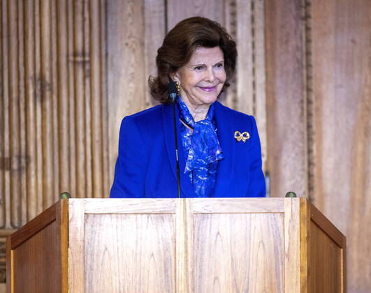 STOCKHOLM 20221018 Queen Silvia presents the Child10 prize in the Bernadotte Library at Stockholm Palace STOCKHOLM SWEDEN x60160x, Copyright: xStefanxJerrevang TTx CHILD 10-PRISET