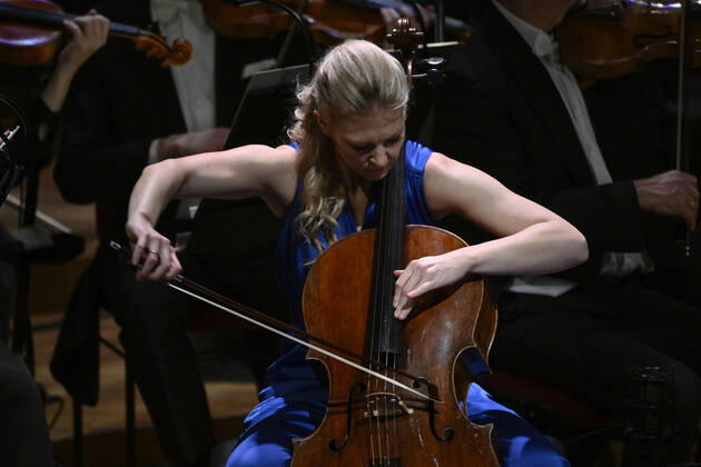 STOCKHOLM 20221018 Cellist Amalie Stalheim during the awarding of the Birgit Nilsson Prize at the Concert Hall on Tuesday evening Stockholm Sweden x10060x,  Copyright: xHenrikxMontgomery TTx BIRGIT NILSSON PRIZE 2022