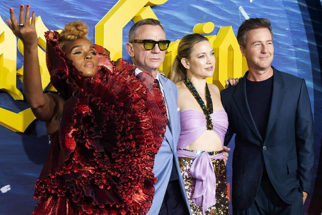 Bilder des Jahres 2022, Entertainment 10 Oktober Janelle Monae, Daniel Craig, Kate Hudson und Edward Norton bei der Premiere des Kinofilms Punales por la espalda: El misterio de Glass Onion Glass Onion: A Knives Out Mystery im Cine Callao. Madrid, 19.10.2022 Janelle Monae, Daniel Craig, Kate Hudson, Edward Norton