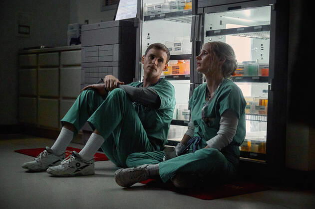 Eddie Redmayne, Jessica Chastain, The Good Nurse (2022). Photo credit: JoJo Whilden Netflix THA Copyright: xx 34425-006THA