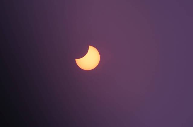 Picture shows a view of the moon partially obscuring the sun disk, This picture taken on October 25, 2022 shows a view of the moon partially obscuring the sun disk, seen behind an X-ray image as a filter, during a partial solar eclipse visible from Gaza City in the Palestinian Gaza Strip enclave. Photo by Ashraf Amra apaimages Gaza city Gaza Strip Palestinian Territory 251022_Gaza_ASH_3_00 (8) Copyright: xapaimagesxAshrafxAmrax xapaimagesx