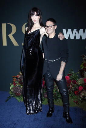 NEW YORK, NY- OCTOBER 25: Teddy Quinlivan and Christian Siriano at the WWD 2022 Honors Awards at Cipriani South Street in New York City on October 25, 2022. Copyright: xRWx