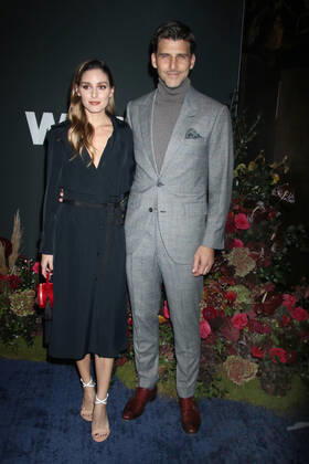 NEW YORK, NY- OCTOBER 25: Olivia Palermo and Johannes Huebl at the WWD 2022 Honors Awards at Cipriani South Street in New York City on October 25, 2022. Copyright: xRWx