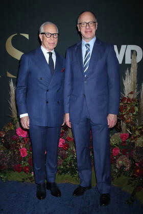 NEW YORK, NY- OCTOBER 25: Tommy Hilfiger and ames Fallon at the WWD 2022 Honors Awards at Cipriani South Street in New York City on October 25, 2022. Copyright: xRWx