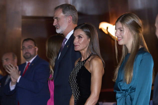 27-10-2022 Oviedo Princess Sofia and King Felipe and Queen Letizia and Princess Leonor attend the traditional concert on the eve of the Princess of Asturias awarding ceremony in Oviedo. The Princess of Asturias Awards are given every year to personalities or organizations from all around the world who make significant achievements in the sciences, arts, literature, humanities and sports. No Spain Â  Copyright: xPPEx