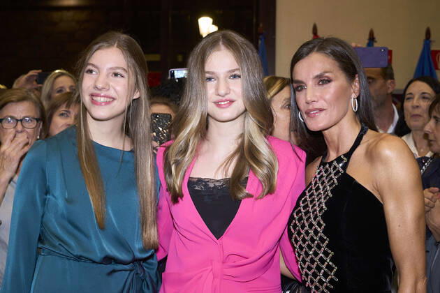 27-10-2022 Oviedo Princess Sofia and Queen Letizia and Princess Leonor attend the traditional concert on the eve of the Princess of Asturias awarding ceremony in Oviedo. The Princess of Asturias Awards are given every year to personalities or organizations from all around the world who make significant achievements in the sciences, arts, literature, humanities and sports. No Spain Â  Copyright: xPPEx