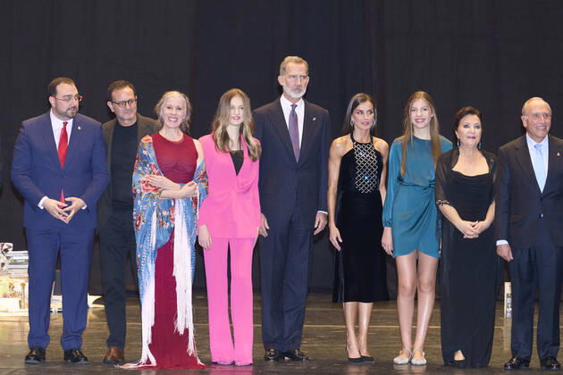 27-10-2022 Oviedo Princess Sofia and King Felipe and Queen Letizia and Princess Leonor attend the traditional concert on the eve of the Princess of Asturias awarding ceremony in Oviedo. The Princess of Asturias Awards are given every year to personalities or organizations from all around the world who make significant achievements in the sciences, arts, literature, humanities and sports. No Spain Â  Copyright: xPPEx