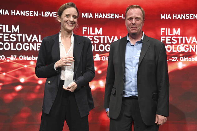 Mia Hansen-Löve und Scott Roxborough bei der Verleihung der Film Festival Cologne Awards auf dem 32. Film Festival Cologne 2022 im E-Werk. Köln, 27.10.2022