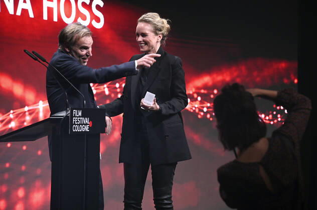 Mans Marlind und Nina Hoss bei der Verleihung der Film Festival Cologne Awards auf dem 32. Film Festival Cologne 2022 im E-Werk. Köln, 27.10.2022