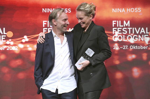 Mans Marlind und Nina Hoss bei der Verleihung der Film Festival Cologne Awards auf dem 32. Film Festival Cologne 2022 im E-Werk. Köln, 27.10.2022