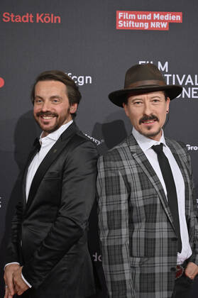 Romano Brusa und Dean Baykan bei der Verleihung der Film Festival Cologne Awards auf dem 32. Film Festival Cologne 2022 im E-Werk. Köln, 27.10.2022