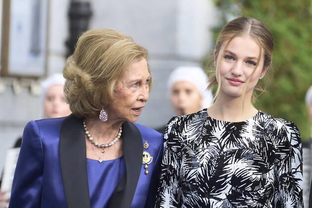 28-10-2022 Campoamor Queen Sofia and Princess Leonor attend the 2022 Princess of Asturias award ceremony at the Campoamor theatre in Oviedo. No Spain Â  Copyright: xPPEx