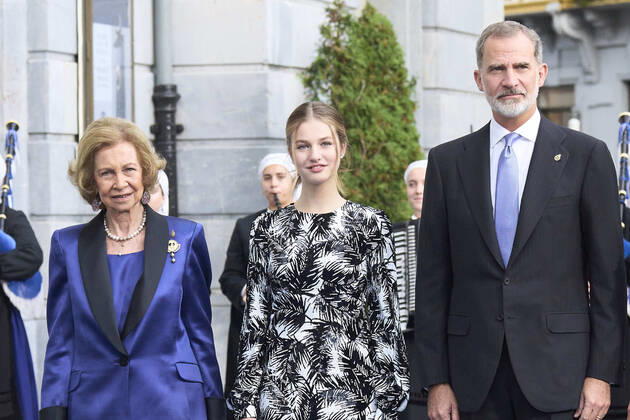 28-10-2022 Campoamor Queen Sofia and Princess Leonor and King Felipe attend the 2022 Princess of Asturias award ceremony at the Campoamor theatre in Oviedo. No Spain Â  Copyright: xPPEx