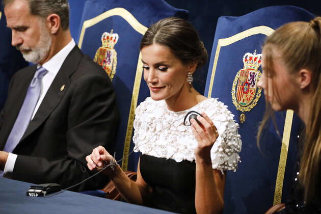 28-10-2022 Campoamor King Felipe and Queen Letizia and Princess Sofia attend the 2022 Princess of Asturias award ceremony at the Campoamor theatre in Oviedo. No Spain Â  Copyright: xPPEx