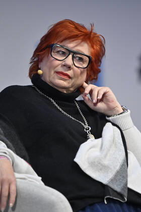 TV-Richterin Barbara Salesch redet bei den Medientage München im ICM. München, 18.10.2022 Bayern Deutschland Copyright: xDwixAnoraganingrumx