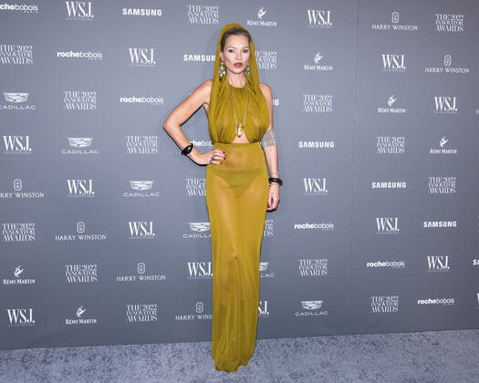Entertainment Bilder des Tages Kate Moss arrives on the red carpet for the WSJ. Magazine Innovator Awards 2022 at the Museum of Modern Art in New York, NY, on Wednesday, November 2, 2022. 1 NYP20221102502 GabrielexHoltermann