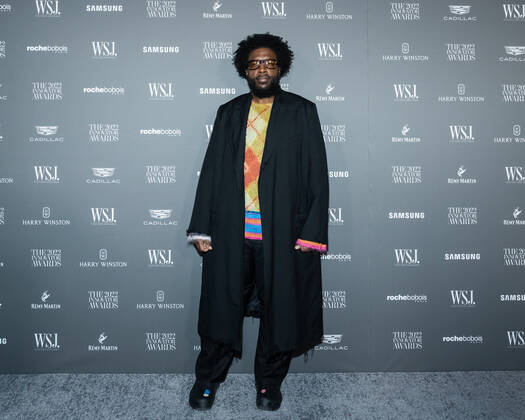 Questlove arrives on the red carpet for the WSJ. Magazine Innovator Awards at the Museum of Modern Art in New York City on Wednesday, November 2, 2022. 1 NYP20221102599 GabrielexHoltermann